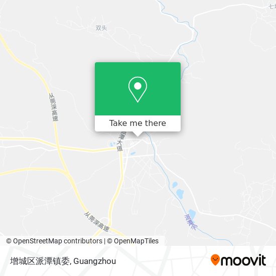 增城区派潭镇委 map