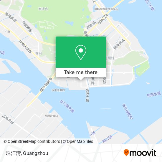 珠江湾 map