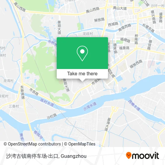 沙湾古镇南停车场-出口 map