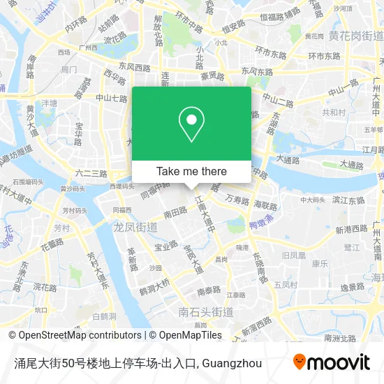 涌尾大街50号楼地上停车场-出入口 map