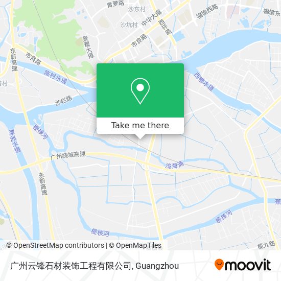 广州云锋石材装饰工程有限公司 map
