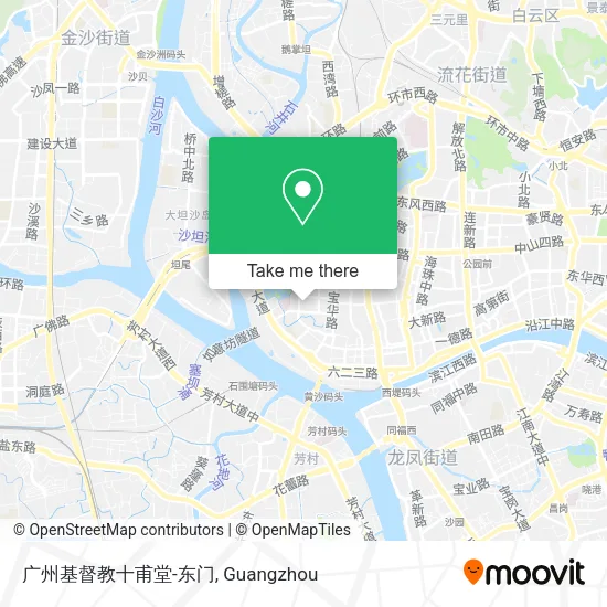 广州基督教十甫堂-东门 map