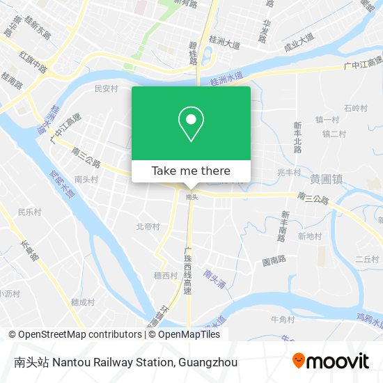 南头站 Nantou Railway Station map