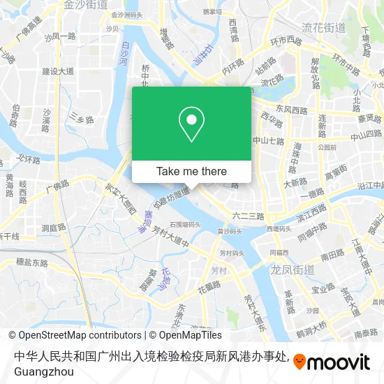 中华人民共和国广州出入境检验检疫局新风港办事处 map