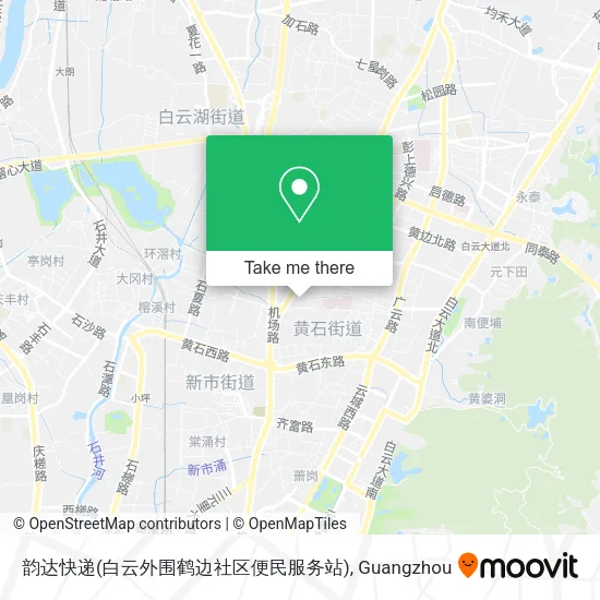 韵达快递(白云外围鹤边社区便民服务站) map