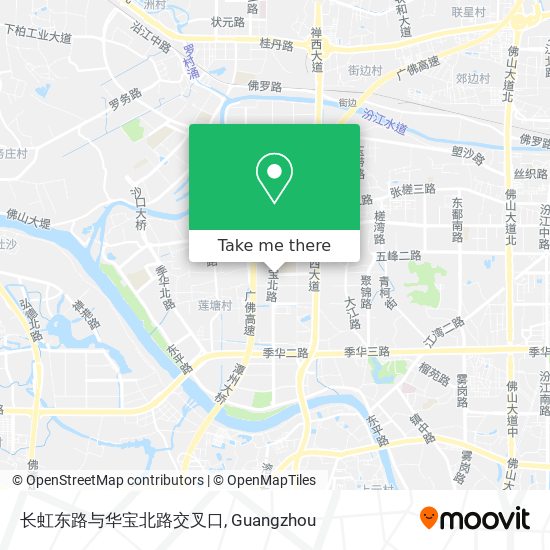 长虹东路与华宝北路交叉口 map