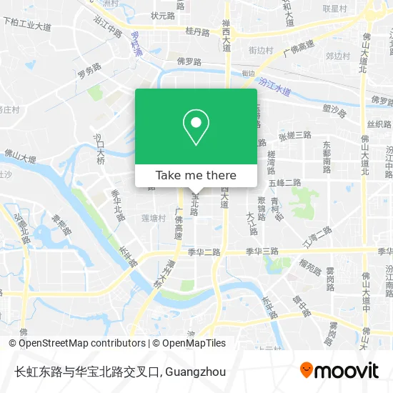 长虹东路与华宝北路交叉口 map
