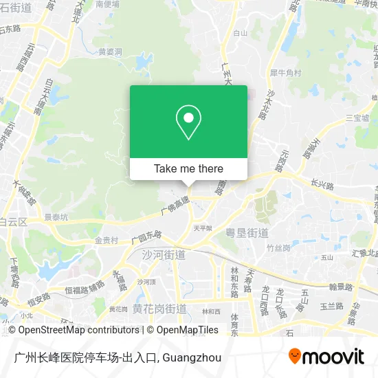 广州长峰医院停车场-出入口 map