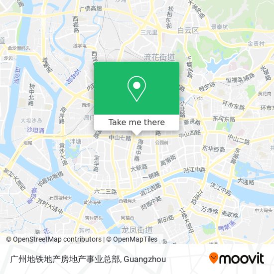 广州地铁地产房地产事业总部 map