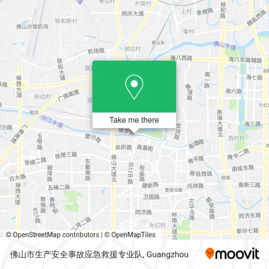 佛山市生产安全事故应急救援专业队 map