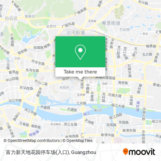 富力新天地花园停车场(入口) map