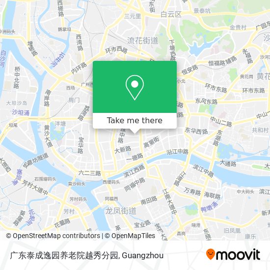 广东泰成逸园养老院越秀分园 map