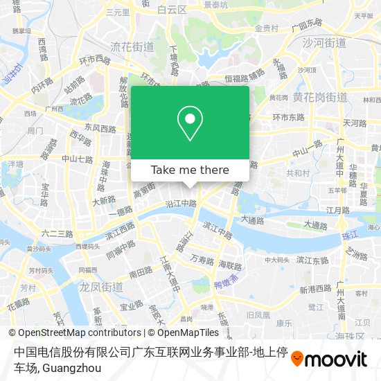 中国电信股份有限公司广东互联网业务事业部-地上停车场 map