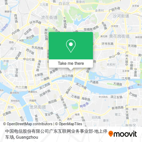 中国电信股份有限公司广东互联网业务事业部-地上停车场 map