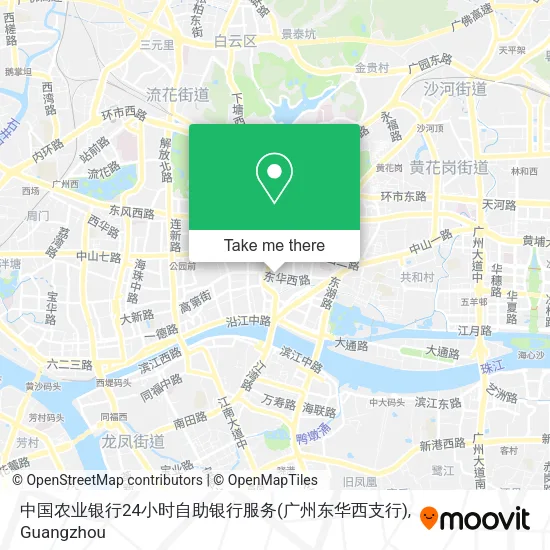 中国农业银行24小时自助银行服务(广州东华西支行) map