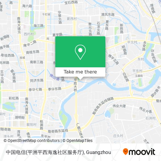 中国电信(平洲平西海逸社区服务厅) map