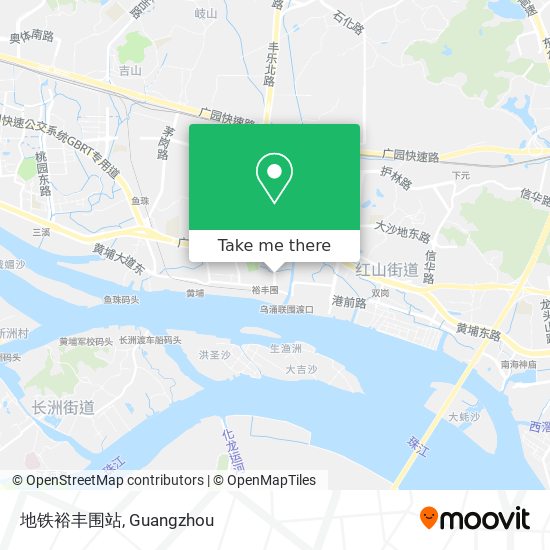 地铁裕丰围站 map