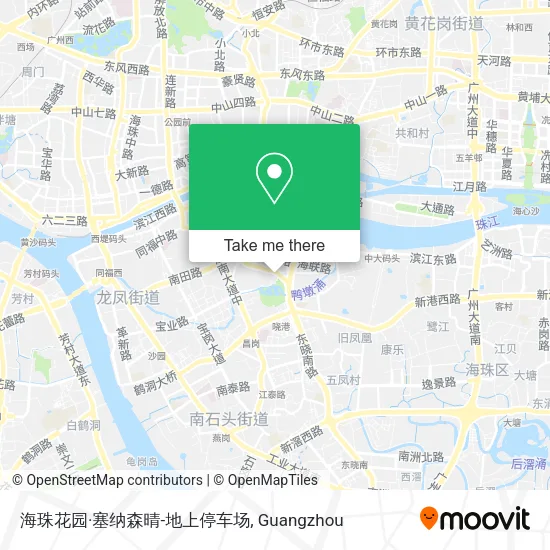 海珠花园·塞纳森晴-地上停车场 map