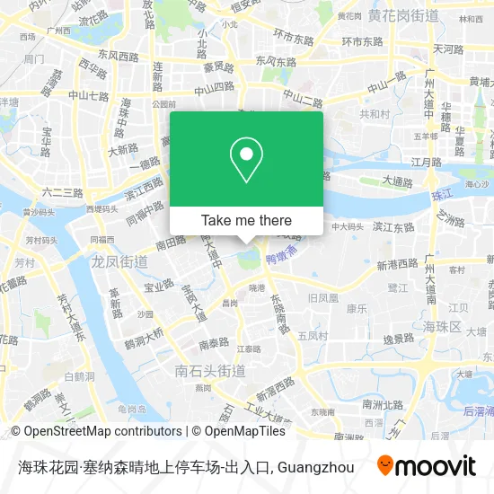 海珠花园·塞纳森晴地上停车场-出入口 map