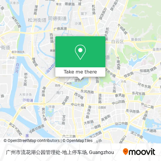广州市流花湖公园管理处-地上停车场 map
