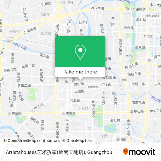 Artistshouses艺术孜家(岭南天地店) map