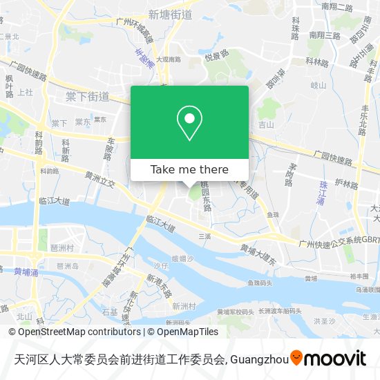 天河区人大常委员会前进街道工作委员会 map