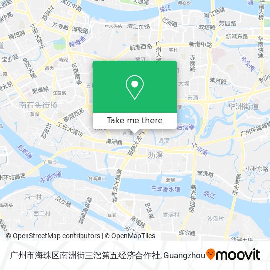 广州市海珠区南洲街三滘第五经济合作社 map
