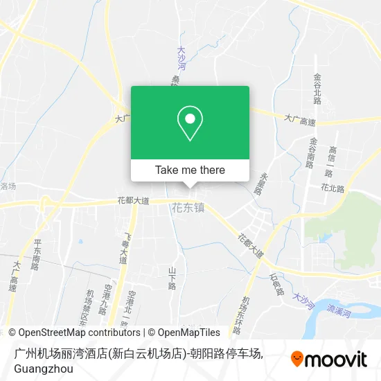 广州机场丽湾酒店(新白云机场店)-朝阳路停车场 map