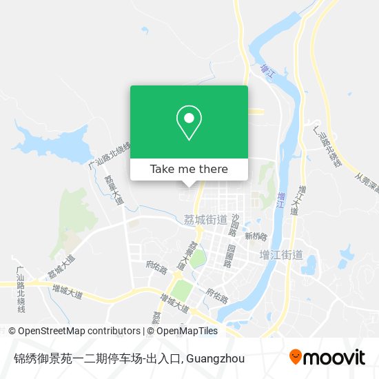 锦绣御景苑一二期停车场-出入口 map