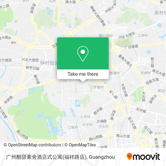 广州酣甜素舍酒店式公寓(福祥路店) map
