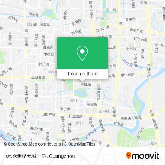 绿地璀璨天城一期 map