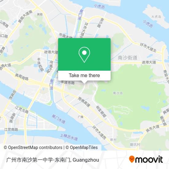 广州市南沙第一中学-东南门 map