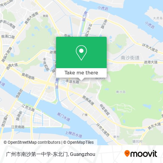 广州市南沙第一中学-东北门 map