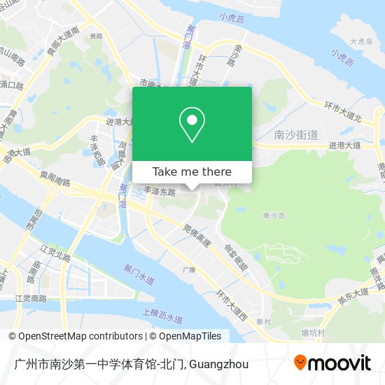 广州市南沙第一中学体育馆-北门 map