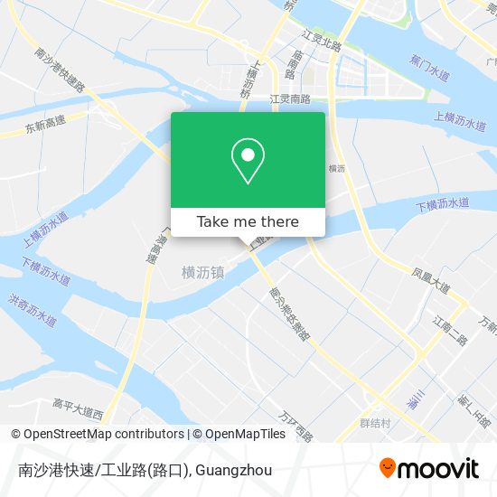 南沙港快速/工业路(路口) map