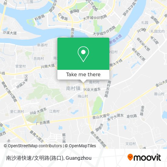 南沙港快速/文明路(路口) map
