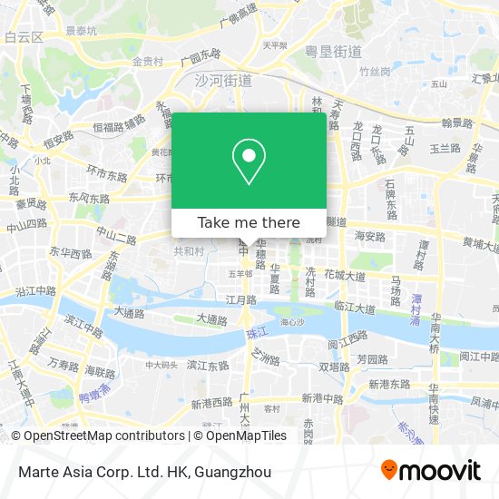 Marte Asia Corp. Ltd. HK map