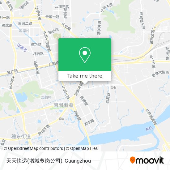 天天快递(增城萝岗公司) map