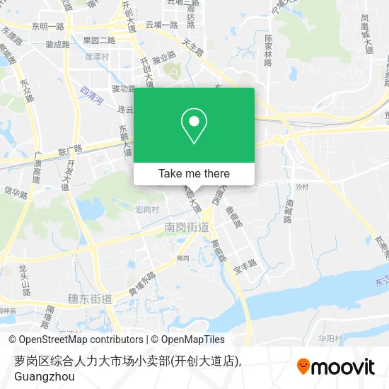 萝岗区综合人力大市场小卖部(开创大道店) map