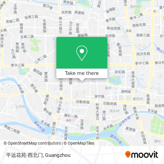 平远花苑-西北门 map