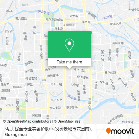 雪肌·妮丝专业美容护肤中心(御景城市花园南) map