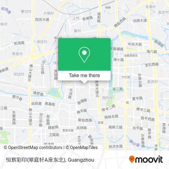 恒辉彩印(翠庭轩A座东北) map