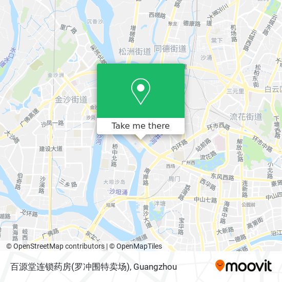 百源堂连锁药房(罗冲围特卖场) map