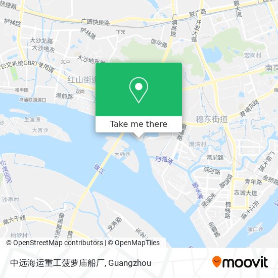 中远海运重工菠萝庙船厂 map
