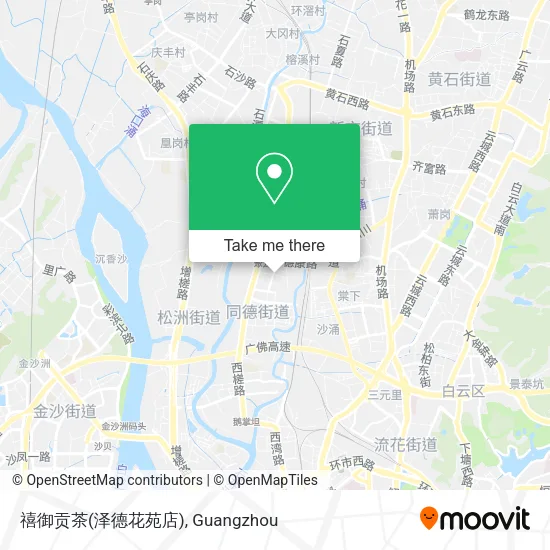 禧御贡茶(泽德花苑店) map