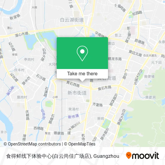 食得鲜线下体验中心(白云尚佳广场店) map