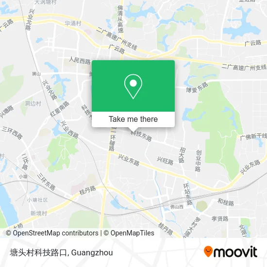 塘头村科技路口 map