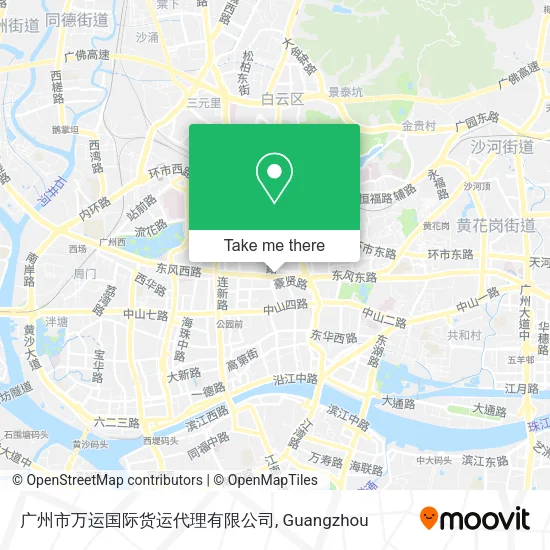 广州市万运国际货运代理有限公司 map