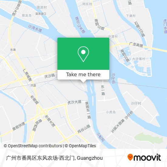 广州市番禺区东风农场-西北门 map
