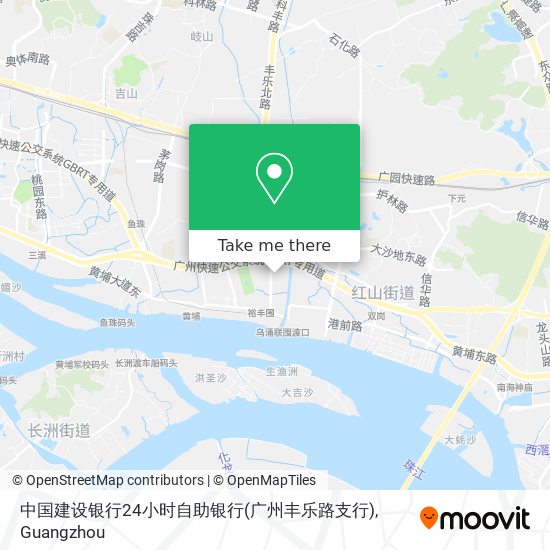 中国建设银行24小时自助银行(广州丰乐路支行) map